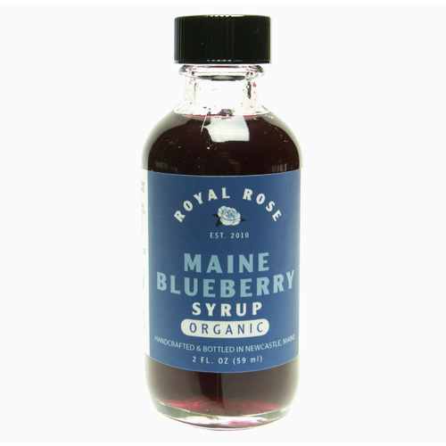  Royal Rose Syrups Blueberry Organic Simple Syrup 2 oz. 