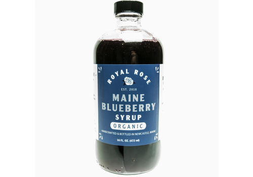  Royal Rose Syrups Blueberry Organic Simple Syrup 16oz 