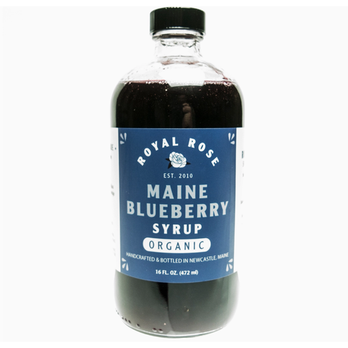  Royal Rose Syrups Blueberry Organic Simple Syrup 16oz 