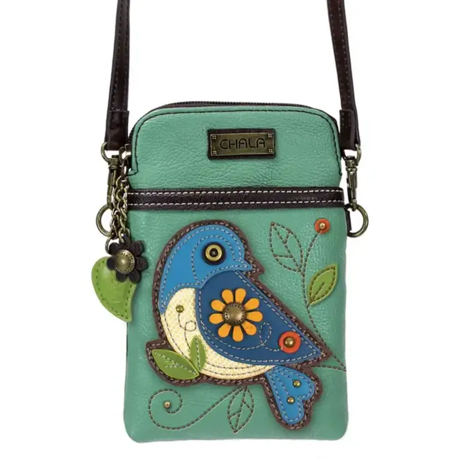 Cell Phone Crossbody Bluebird