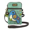 Chala Handbags Cell Phone Crossbody Bluebird