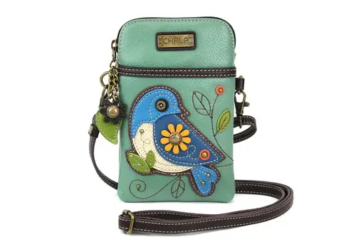  Chala Handbags Cell Phone Crossbody Bluebird 