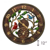 Headwind Consumer Products 12" Backyard Birds Thermometer/Clock