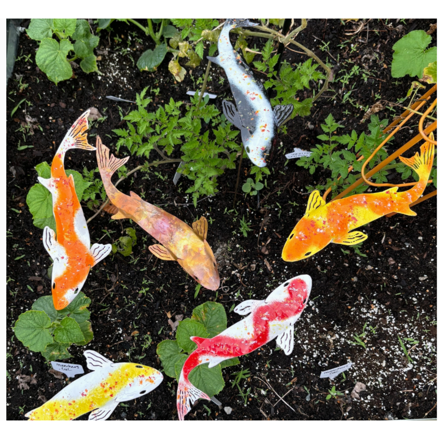 Enamel Koi on Stake
