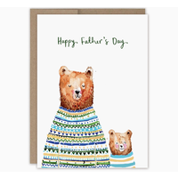 Sweater Bears Father's Day Card