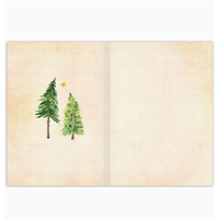 Between Two Pines Blank Card