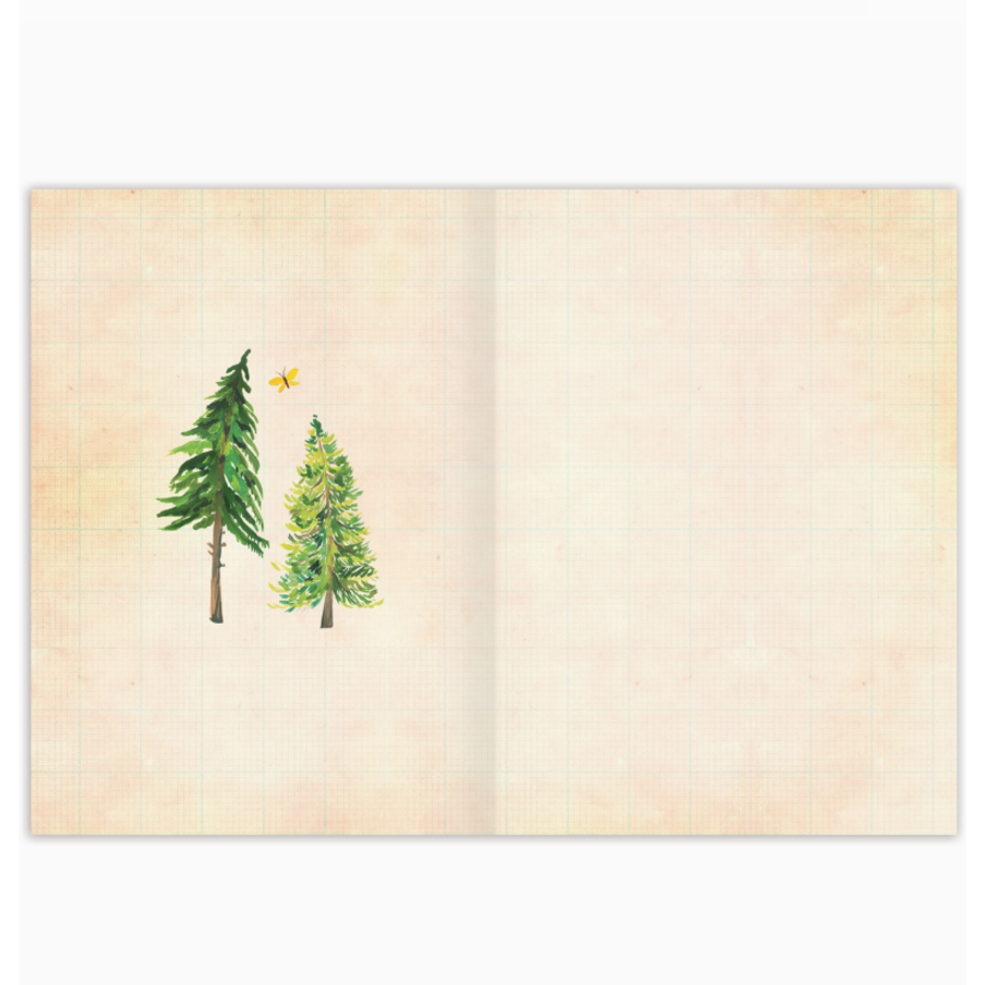 Between Two Pines Blank Card
