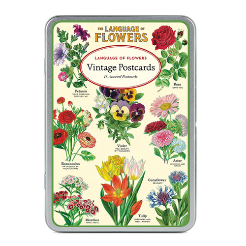  Cavallini Papers & Co Language of Flowers Postcard Set 