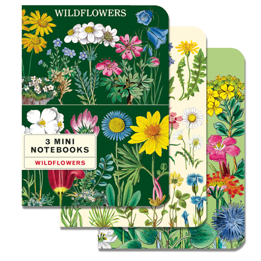 Wild Flowers 3 Mini Notebooks