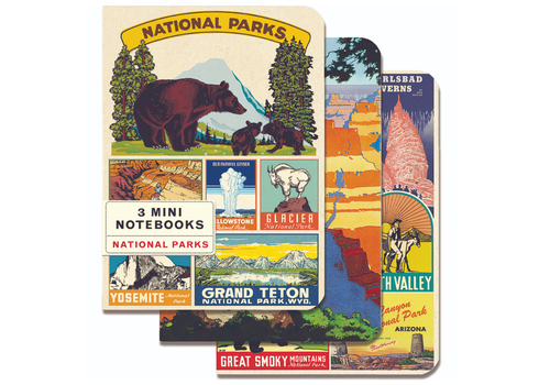  Cavallini Papers & Co National Parks 3 Mini Notebooks 