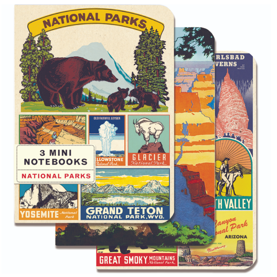 National Parks 3 Mini Notebooks