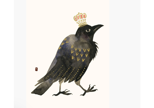  Allport Editions Golden Crow Foil Birthday Card 