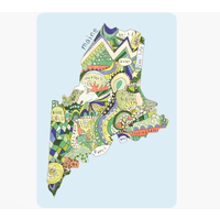 Doodle Card Maine