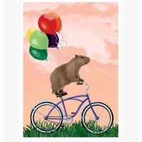 Capybara Birthday Card