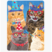 Cat Party Birthday Card