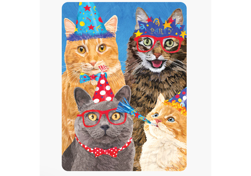  Allport Editions Cat Party Birthday Card 