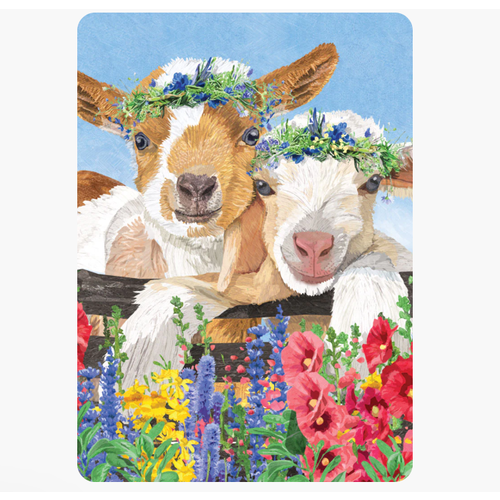 Allport Editions 2 Goats Birthday Card 