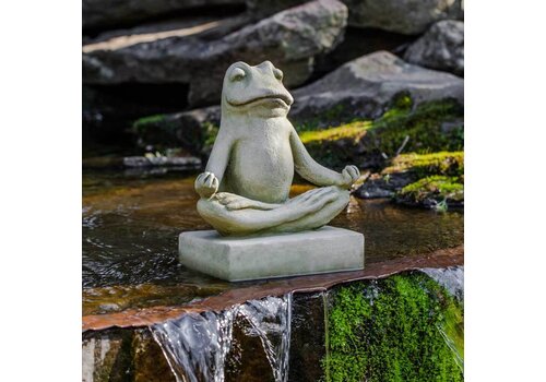  Campania International Mini Zen Frog Cast Stone Statue 