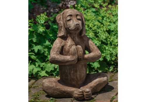  Campania International Yoga Dog Cast Stone Statue 