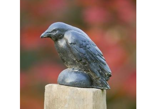  Campania International Small Raven Cast Stone Statue 