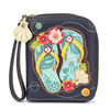Chala Handbags Zip Around Wallet Flip Flops