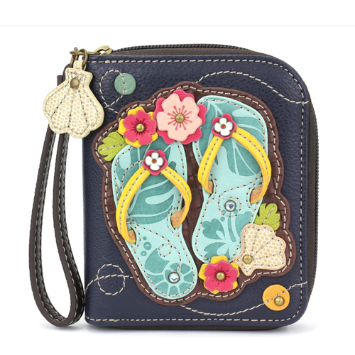  Chala Handbags Zip Around Wallet Flip Flops 