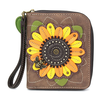 Chala Handbags Zip Around Wallet Sunflower Chala Handbags Zip Around Wallet Sunflower