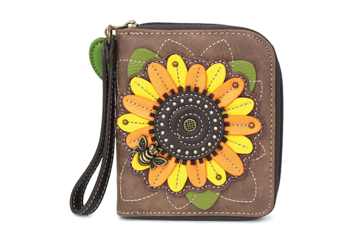  Chala Handbags Zip Around Wallet Sunflower 