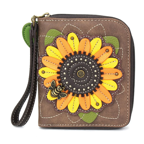  Chala Handbags Zip Around Wallet Sunflower 