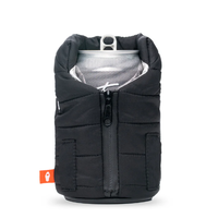 Puffy Vest Beverage Sleeve - Black