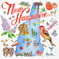 Paper Cocktail Napkins New Hampshire