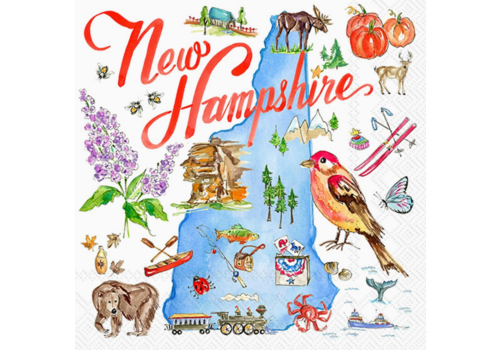  Boston International Paper Cocktail Napkins New Hampshire 