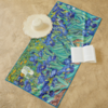 Raincaper Van Gogh Irises Beach Towel