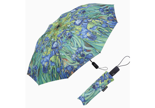  Raincaper Van Gogh Irises Folding Travel Umbrella 