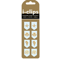 Seashells I-Clips Magnetic Page Markers