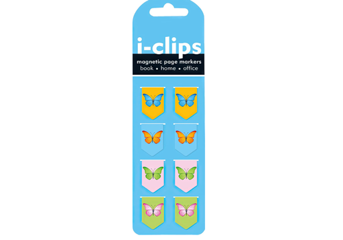 Peter Pauper Press Butterflies I-Clips Magnetic Page Markers 