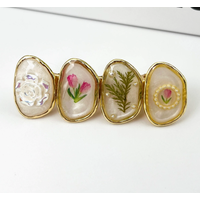 Retro Flower Duckbill Clip