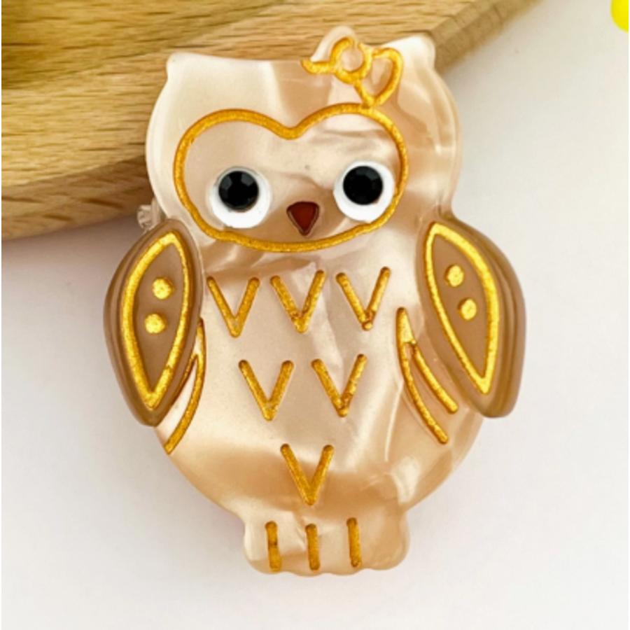 Mini Owl Claw Clip