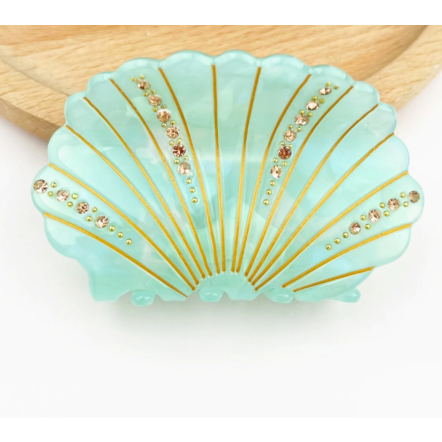Crystal Shell Claw Clip