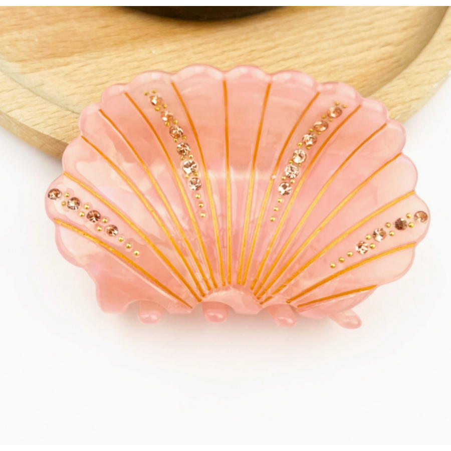 Crystal Shell Claw Clip