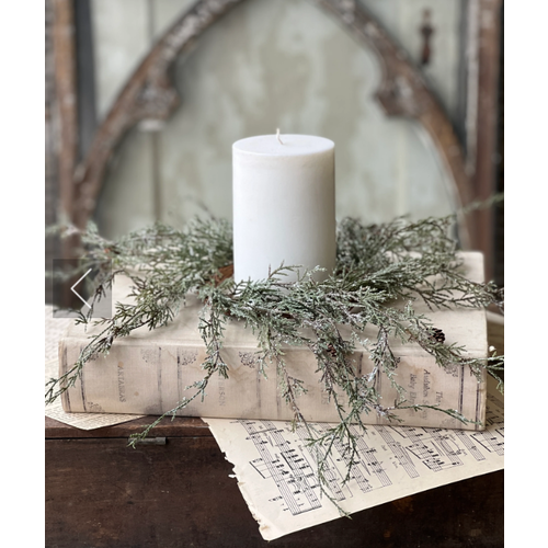  Weeping Cedar Candle Ring 