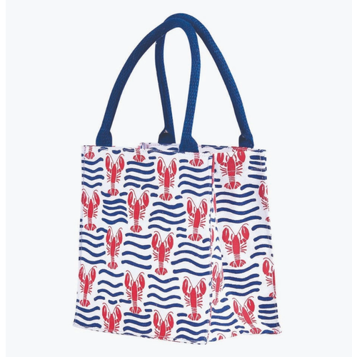  Rockflowerpaper Lobster Waves Itsy Bitsy Bag 