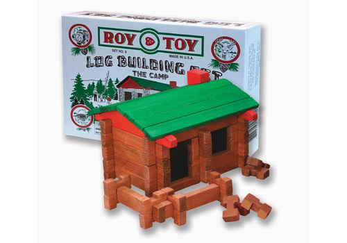  Roy Toy 1930's Original Camp Log Building Set 