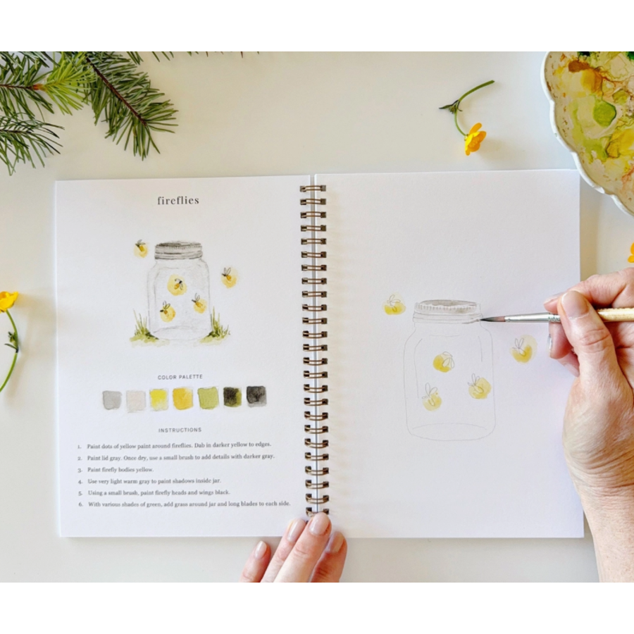 Camping Watercolor Workbook