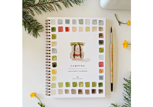  emily lex studio Camping Watercolor Workbook 