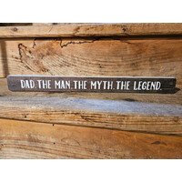 16" Wooden Sign Dad Myth