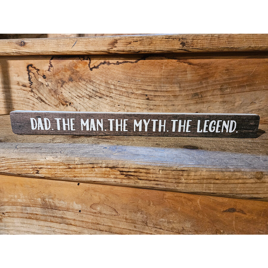 16" Wooden Sign Dad Myth
