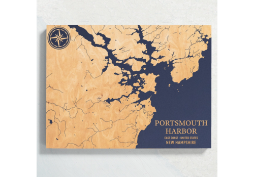  Benoit's Portsmouth Harbor Coastal Map 