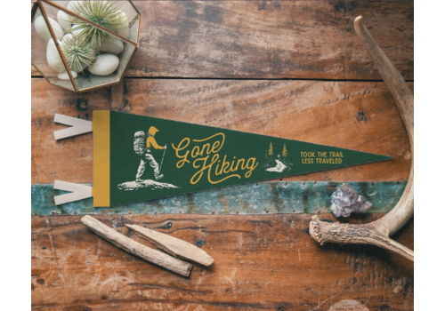  Benoit's Gone Hiking Felt Pennant 