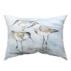 Coastal Shores Sandpipers Rectangle Pillow